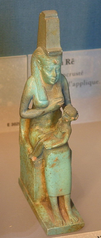 Isis en Horus (Louvre)